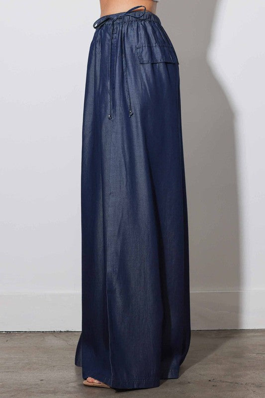 Wide Leg Stretch Jeans