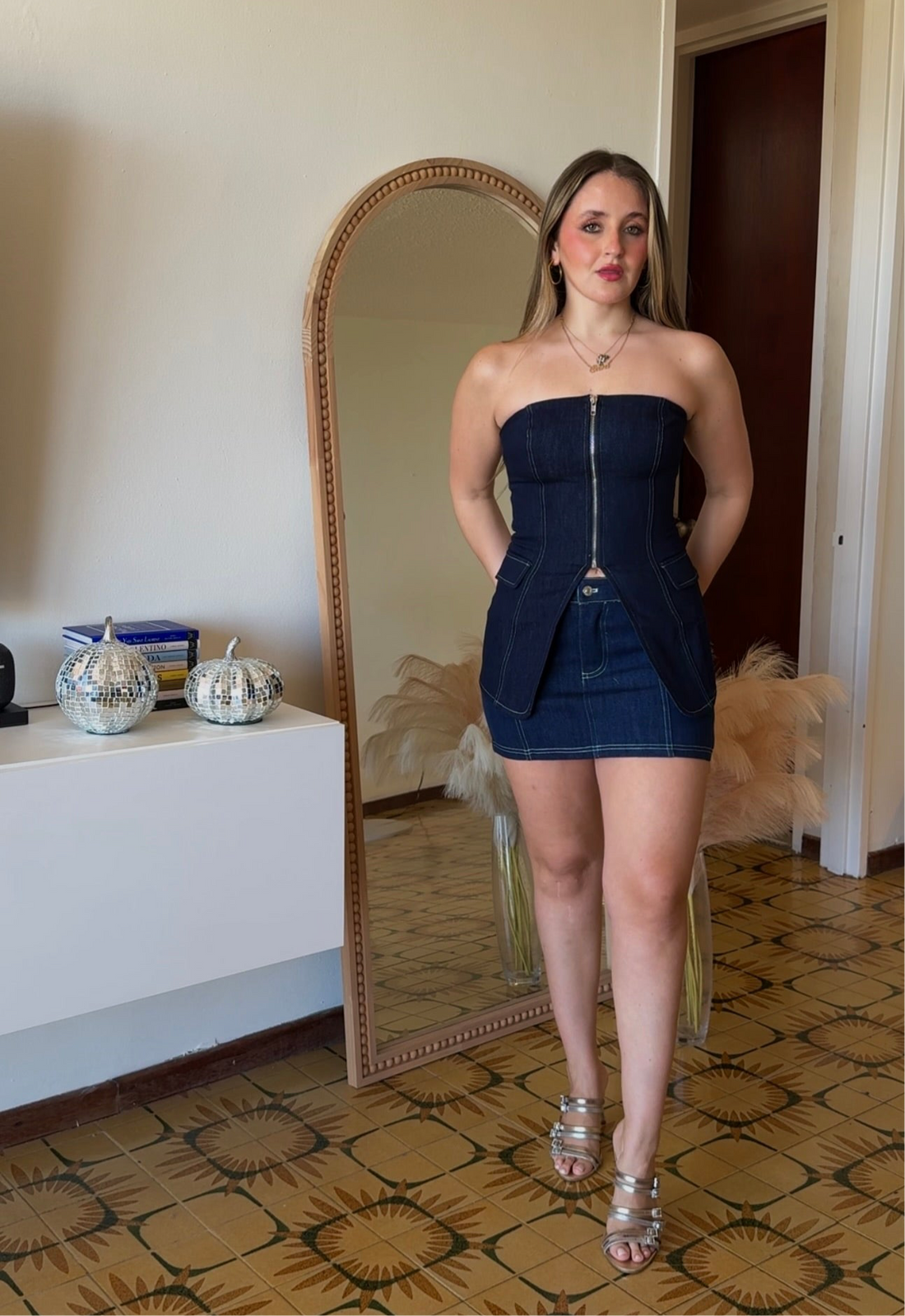 Denim Mini Skirt
